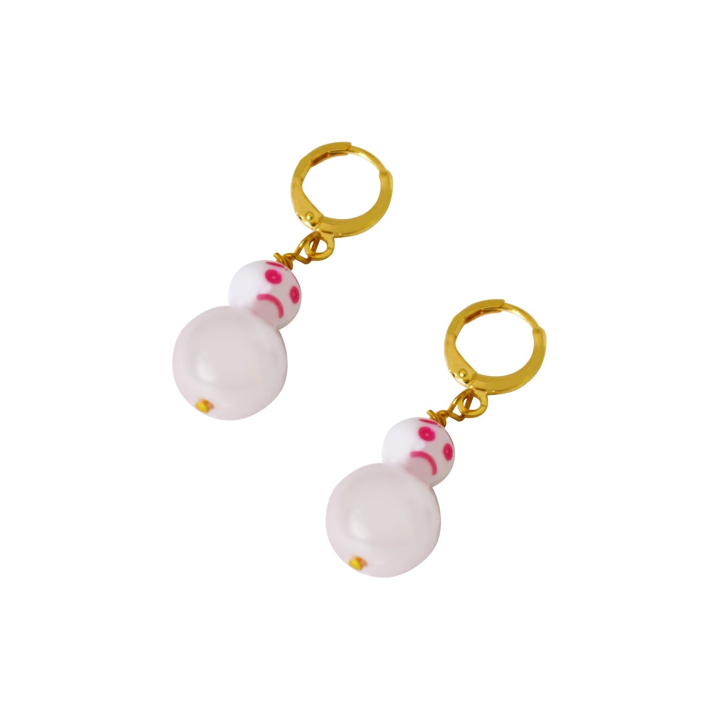 Pink, In my feelings earrings, Huggie Earrings, Pink Statement Earrings, Statement Earrings | by lovedbynlanla